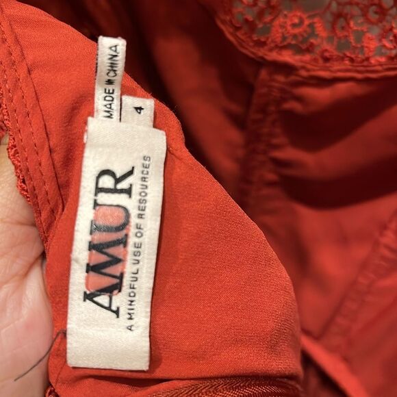 AMUR Red Dress - Picture 4 of 4